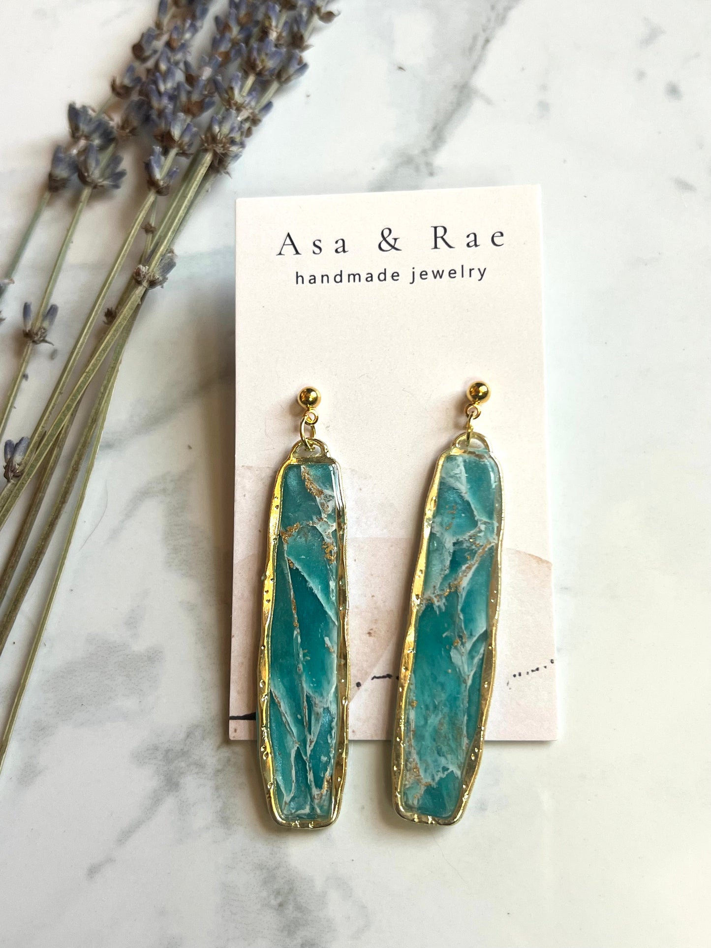 Oversized Rectangle Dangle