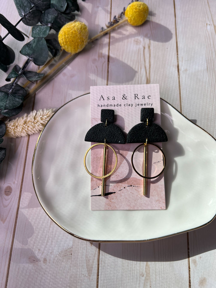Half-Moon Dangle Earrings